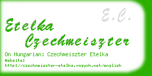 etelka czechmeiszter business card